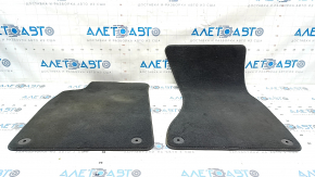 Set of floor mats for Audi A6 C7 12-18 black, cloth