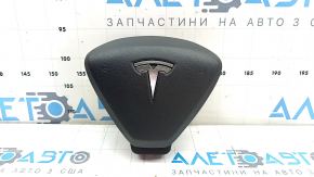 Airbag in the steering wheel driver Tesla Model S 12-20 leather type 1, black Used
