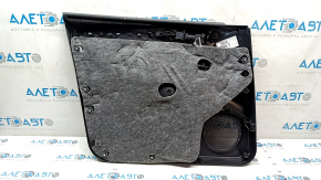 Door trim card front right Audi Q5 8R 09-17 black, insert brown, armrest rubber, molding under wood gloss, Bang and Olufsen