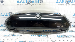 Radiator grill assembly Tesla Model S 12-15 pre-restored for parking sensors, sand, scuffs, scratch on chrome