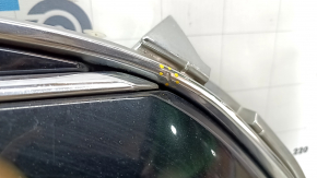 Radiator grill assembly Tesla Model S 12-15 pre-restored for parking sensors, sand, scuffs, scratch on chrome