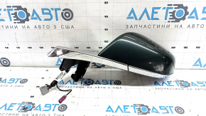Side mirror left Tesla Model S 12-20 13+1 pins, auto-dimming, heated, green+chrome