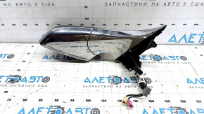 Side mirror right Tesla Model S 12-20 13+2 pins, auto-dimming, heated, green+chrome