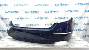 Bare rear bumper Honda Accord 18-22 for parking sensors, blue, no left part, cracks
