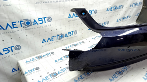 Bare rear bumper Honda Accord 18-22 for parking sensors, blue, no left part, cracks