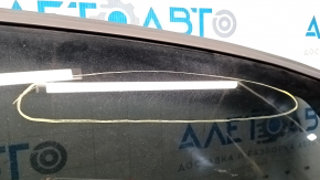 Door assembly rear left Audi A4 B8 08-16 sedan, graphite LX7R, keyless, dried out seals, rubbed glass, scratches on molding