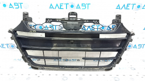 Lower grille of the front bumper Honda Accord 18-22 black gloss, broken fasteners, sand
