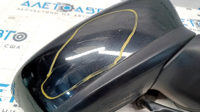 Right side mirror Mazda 3 14-16 BM prerest 3 pins black, cracked housing, scratches