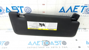 Left visor BMW X5 G05 19-23 black, without hook