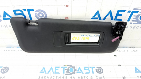 Right visor BMW X5 G05 19-23 black, without hook