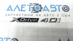 Emblem inscription X-Drive 40i trunk door BMW X5 G05 19-23