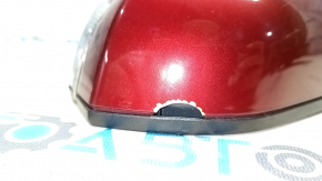 Side mirror left Lincoln MKZ 13-16 15 pins, auto-dimming, heated, turn signal, red RR, chrome, broken, cracked housing
