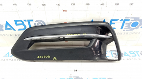 Bumper grille left Honda Accord 18-22 hybrid, under fog lights, black gloss, sand