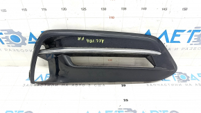 Bumper grille right Honda Accord 18-22 hybrid, under fog lights, black gloss, sand