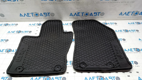 Set of floor mats for Jeep Compass 17- black, rubber