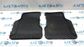 Set of floor mats for Jeep Compass 17- black, rubber