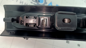 Door sill trim rear left BMW X5 G05 19-23 black with chrome insert BMW, backlight, scratches