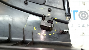 Lower left center pillar trim Tesla Model S 12-20 black, with gray insert, worn, broken mount
