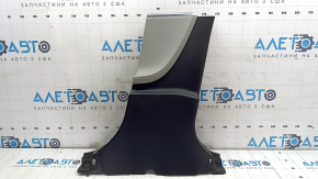 Tesla Model S 12-20 lower right center pillar trim black with gray insert