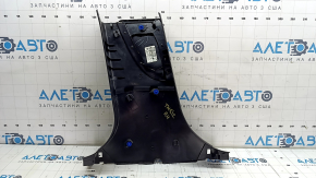 Tesla Model S 12-20 lower right center pillar trim black with gray insert