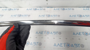 Door molding upper rear left Hyundai Sonata 15-19 chrome, scratches