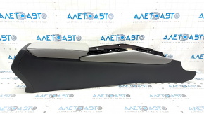 Console central armrest Honda Accord 18-22 gray leather, under the air duct, scratches