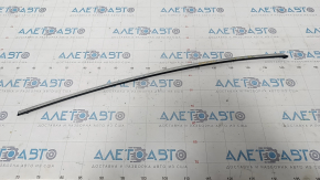 Upper rear left door molding Hyundai Sonata 15-19 chrome, scratches, broken fastener