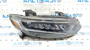 Headlight front right bare Honda Accord 18-22 hybrid, sand, scratch, crack in mount