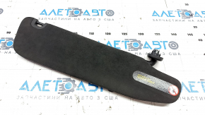 Tesla Model S 12-20 left visor black, suede, no hook, mirror cover missing