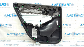 Door trim card rear right Honda Accord 18-22 black with gray insert leather, scratches