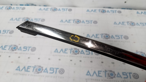 Upper rear right door molding Hyundai Sonata 15-19 chrome, scratches, bump, broken fastener