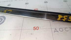 Upper door molding front left Hyundai Sonata 15-19 chrome, scratches