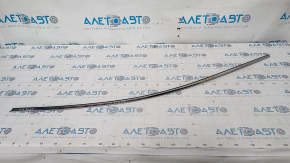 Upper door molding front left Hyundai Sonata 15-19 chrome, scratches, broken fasteners