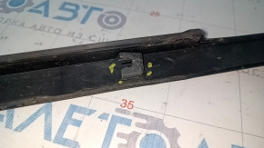 Rear left window molding Kia Optima 16- chrome, broken fasteners