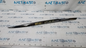 Rear right window molding Kia Optima 16- chrome, broken fasteners, pressed, scratches