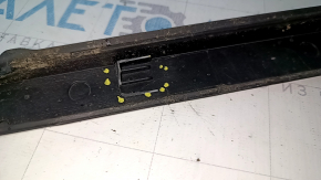 Rear right window molding Kia Optima 16 - chrome, broken fasteners, scratches