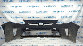 Front bumper bare Toyota Prius 30 13-15 rest, black, crack, scratches