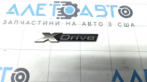 Emblem inscription Xdrive trunk lid BMW 5 G30 17-23 matt chrome