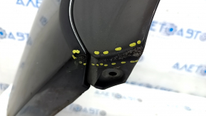 Rear bumper complete BMW 5 G30 17-20 with parking sensors, wiring, frame and fasteners, M Sport, black, scratches, crack in fastener