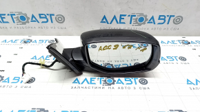 Side mirror right Honda Accord 16-17 12 pins, turn signal, camera, graphite, scratch