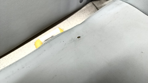Rear row of seats 2nd row Toyota Prius 30 10-15 leather, gray + light gray, dented leather, tear, needs cleaning