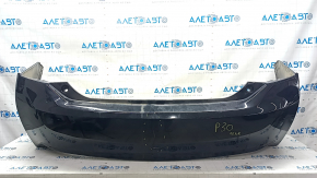 Rear bumper bare Toyota Prius 30 10-15 black, cracks, dented