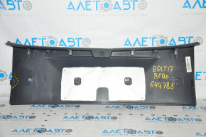 Chevrolet Bolt 17-21 trunk opening trim dark gray, worn, crack, broken fastener