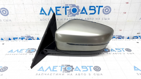 Left side mirror BMW 5 G30 17-23 5 pins, heated, turn signal, auto-dimming, Cerium Gray