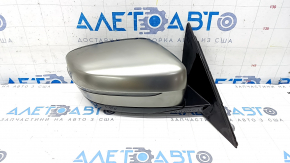 Side mirror right BMW 5 G30 17-23 5 pins, heated, turn signal, Cerium Gray, scratch