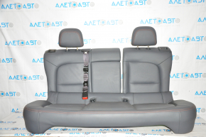 Rear row of seats 2nd row Chevrolet Bolt 17 - dark gray leather, heated, bent seat back buckle right, scuff