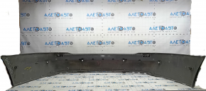 Rear bumper bare Tesla Model S 12-15 pre-rest for 6 parking sensors, green PMSG, cracked mount