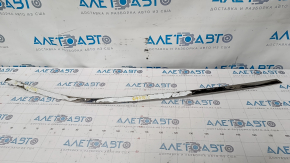 Upper front left door molding Nissan Rogue 14-20 chrome, scratches, missing fasteners