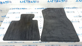 Set of floor mats for BMW X5 G05 19-23 black cloth for 2 rows, for cleaning