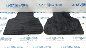 Set of floor mats for BMW X5 G05 19-23 black cloth for 2 rows, for cleaning